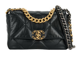 Small Flap 19, Calfskin, Black, 29815563 (2019), DB, 3*